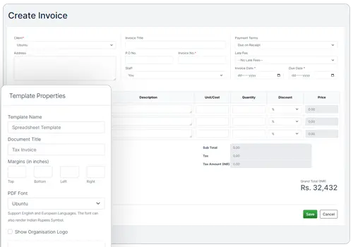 Job Card Interface